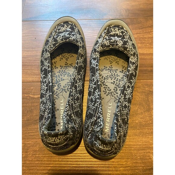 Merrell Women's 9.5 Luna Sport Ballet Flats Black Gray Floral - Picture 5 of 7